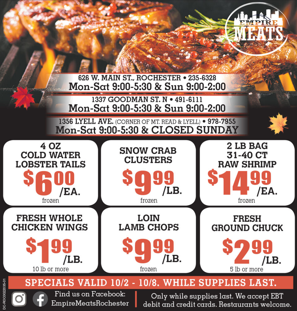 Deals on Meat Rochester, NY Specials Empire Meats